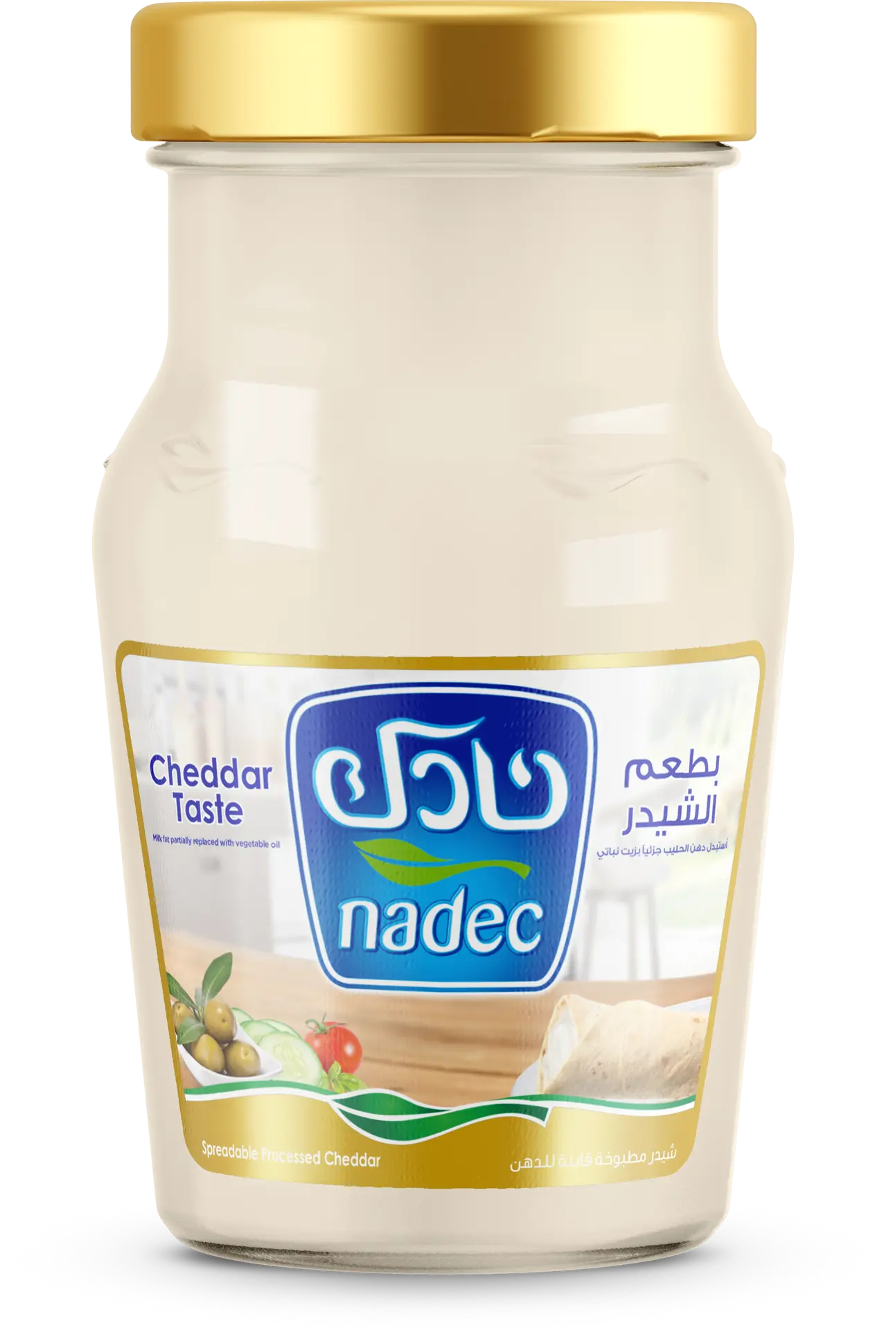 Nadec Spreadable Cheddar Cheese Jar 240 Gm - view 1