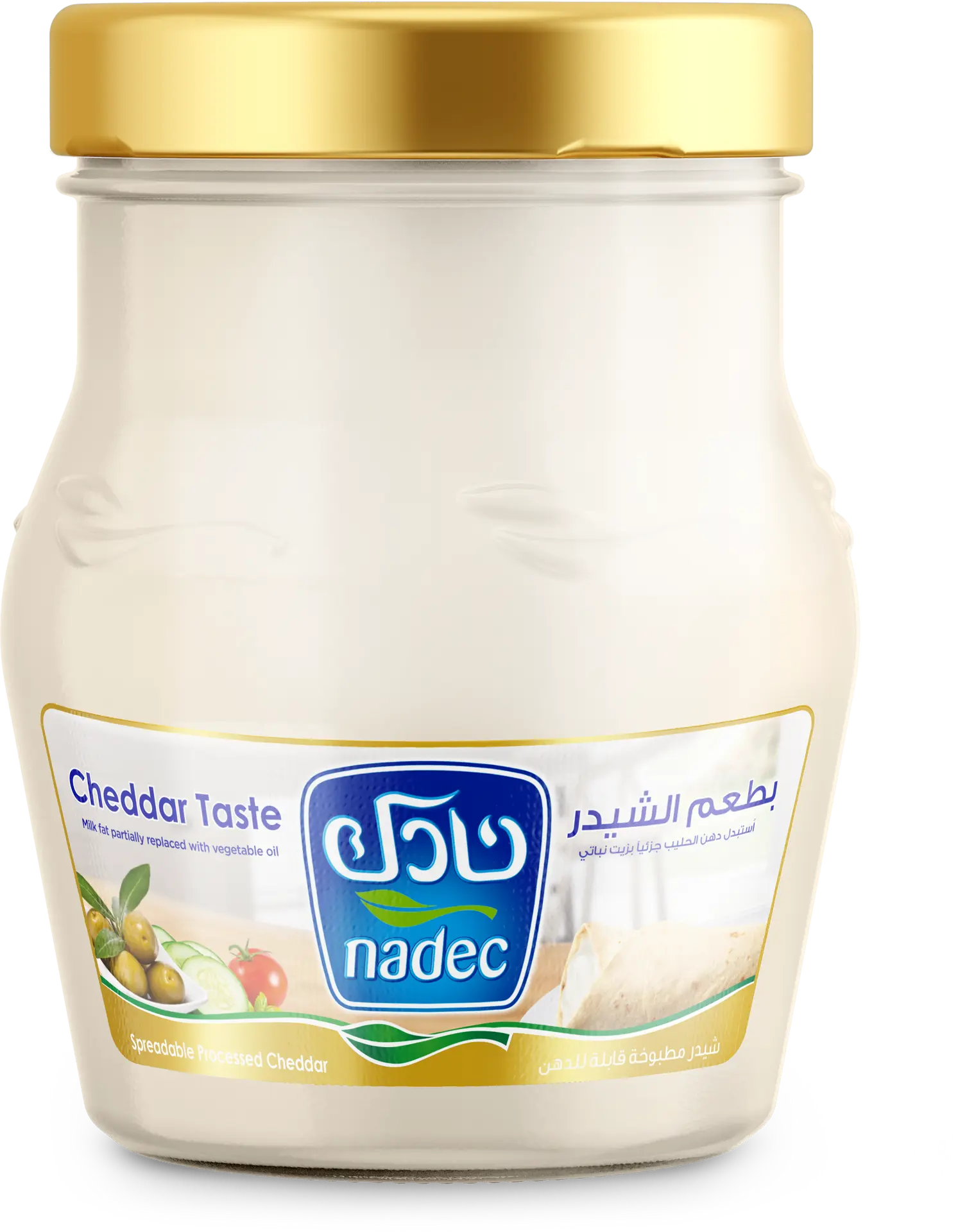 Nadec Spreadable Cheddar Cheese Jar 500 Gm - view 1