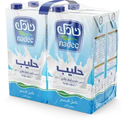 Nadec Uht Long Life Milk Full Fat 1LtrX4
