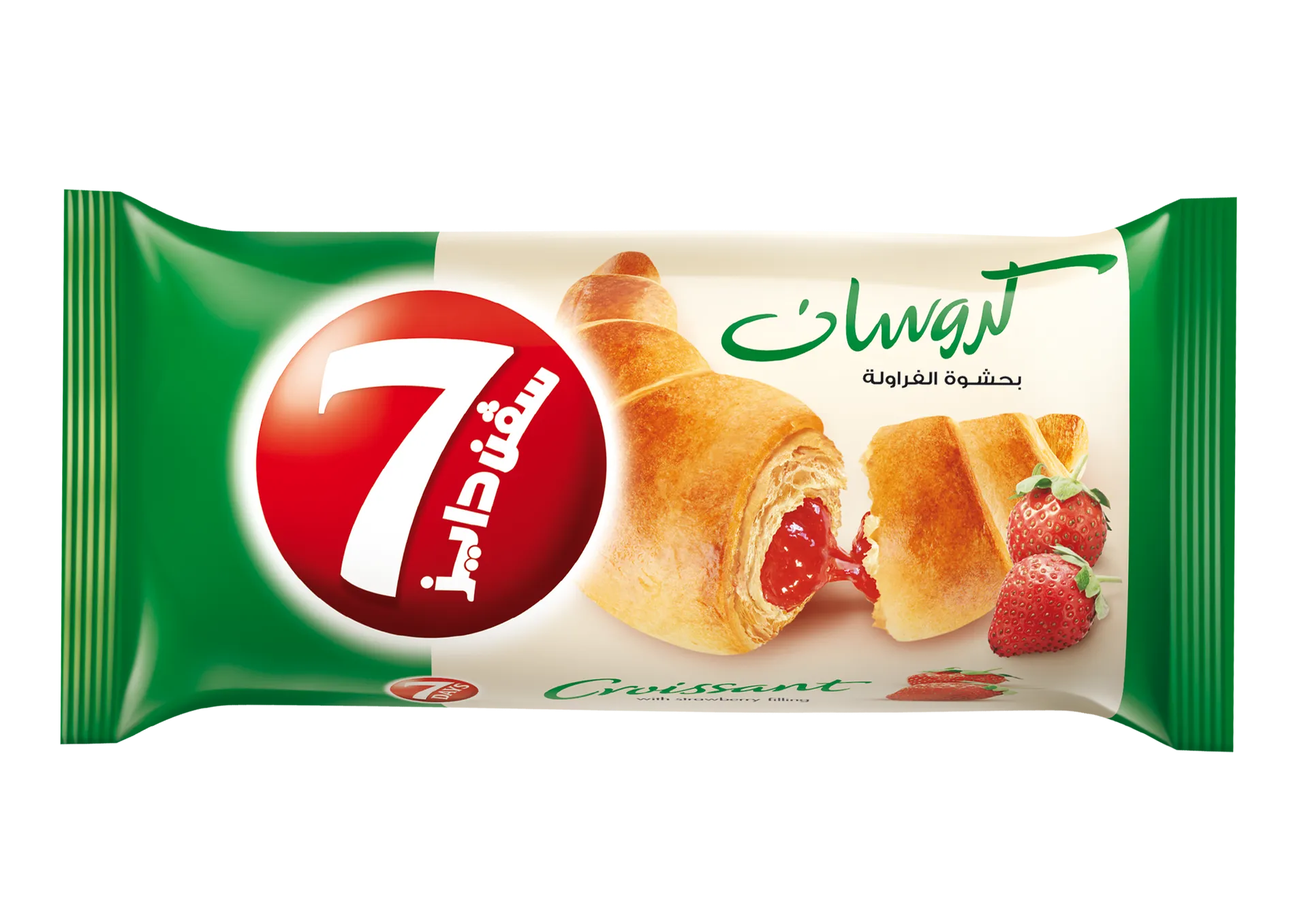 Buy 7Days Croissant Double Vanilla & Strawberry 55 Gm | Ninja Bahrain