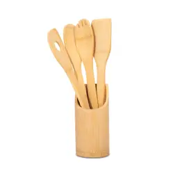 Homeway Kitchen Tools Bamboo 5 Pieces Set