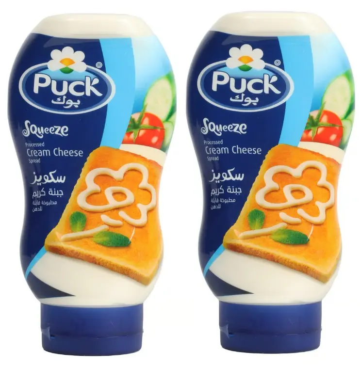 Puck Spreadable Cream Cheese Squeeze 400GmX2 - view 1