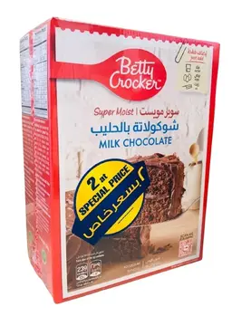 Betty Crocker Super Moist Milk Chocolate Cake Mix 500GmX2