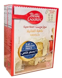 Betty Crocker Super Moist Vanilla Cake Mix 500GmX2