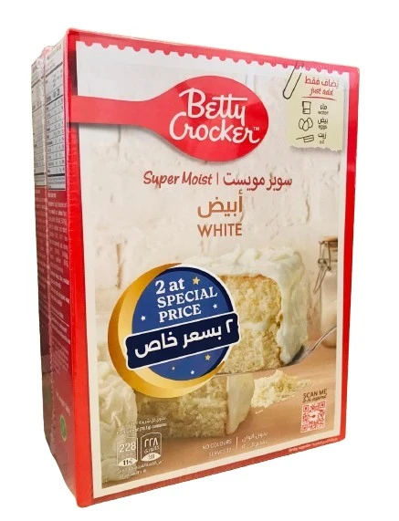 Betty Crocker Super Moist White Cake Mix 500GmX2
