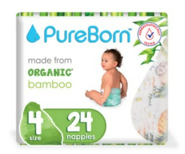 Pure Born Baby Diaper Single Size 4 24 Pieces