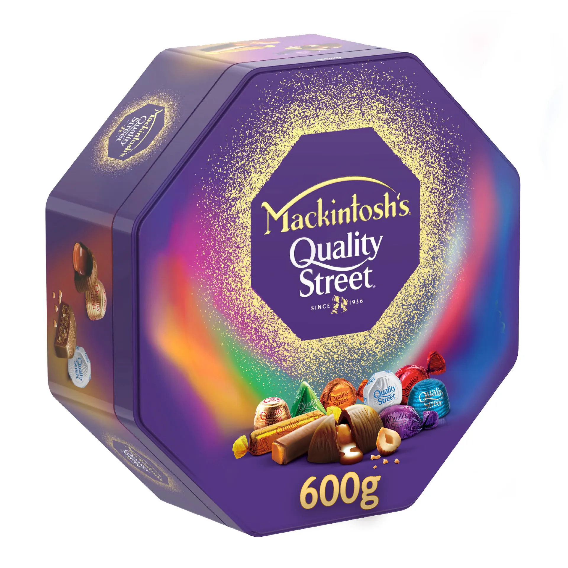 Buy Mackintosh Quality Street Glow Tin 600 gr | Ninja Bahrain