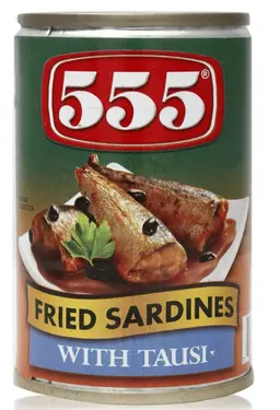 555 Fried Sardines With Tausi 155 Gm