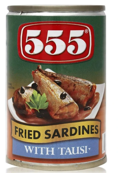 555 Fried Sardines With Tausi 155 Gm