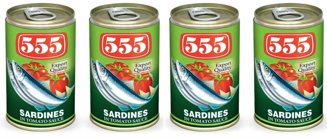 555 Sardines In Tomato Sauce 155GmX4