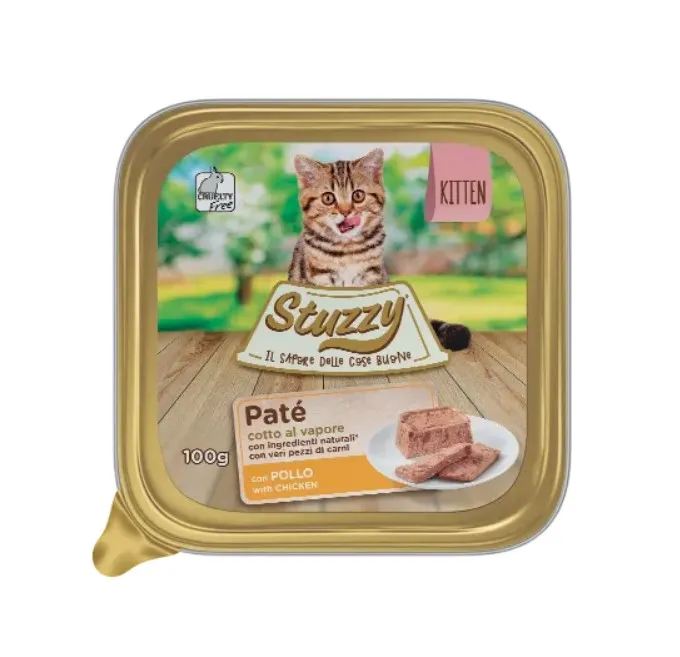 Buy Stuzzy Kitten Pate With Chicken 100 Gm Ninja Bahrain