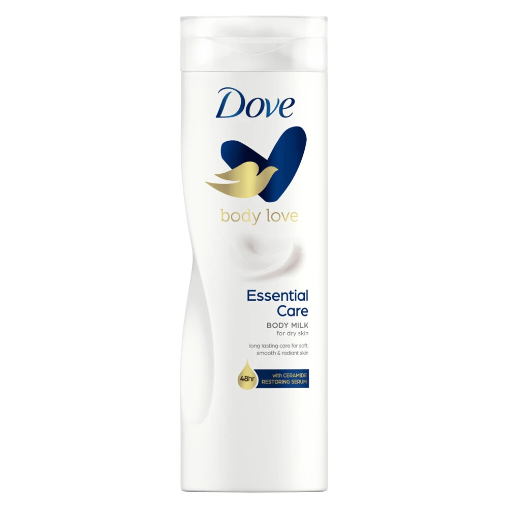 Dove Body Lotion Essential Care Body Milk For Dry Skin 400Ml