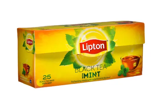 Lipton Flavoured Black Tea Mint Teabags 25  - view 1