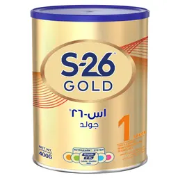 S-26 Gold Milk Stage 1, From 0-6 Months 400 Gm