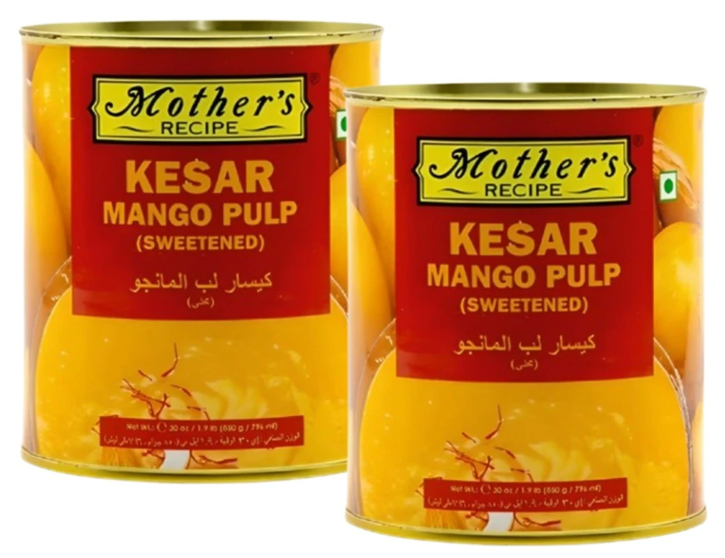 Mother's Recipe Kesar Mango Pulp 850GmX2