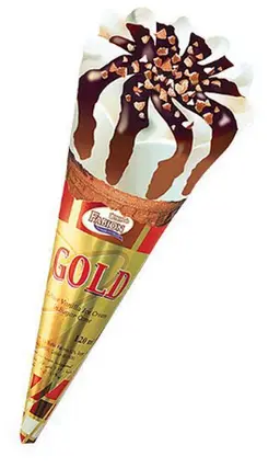 Fabion Gold Ice Cream Cone Vanilla 120 Ml