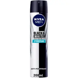 Nivea Men Antiperspirant Deodorant Spray Invisible Black & White Fresh 200 Ml