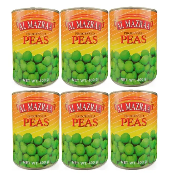 Al Mazraa Green Peas 400GmX6 - view 1