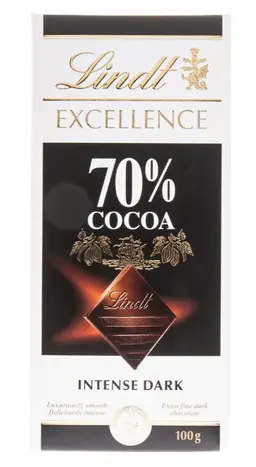 ليندت إكسلانس شوكولاتة داكنة مكثفة 70% 100 جم × 2