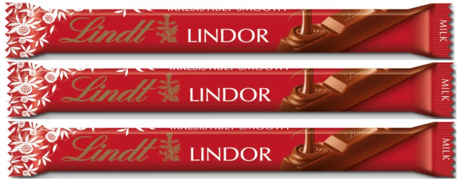 Lindt Lindor Milk Chocolate Stick 38GmX3