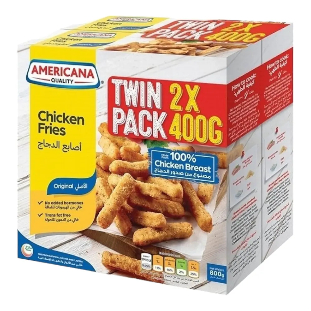 Americana Chicken Fries Plain 400GmX2 - view 1