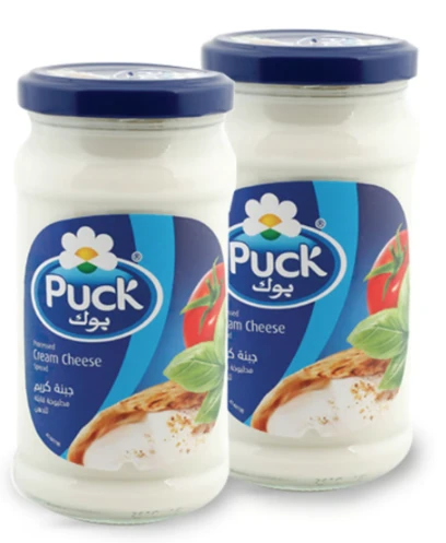 Puck Spreadable Cream Cheese Jar 240GmX2