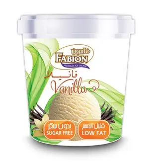Fabion Ice Cream Cup Vanilla Sugar Free & Low Fat 125 Ml - view 1