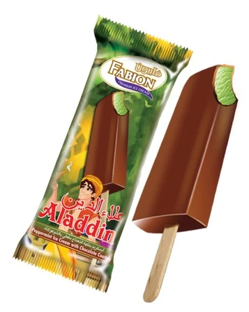 Fabion Aladdin Ice Cream Stick Peppermint With Chocolate Coating 65 Ml