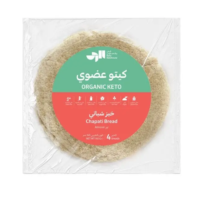 Raha Bakehouse Organic Keto Chapati Bread 135GmX4 - view 1