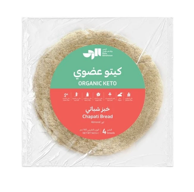 Raha Bakehouse Organic Keto Chapati Bread 135GmX4