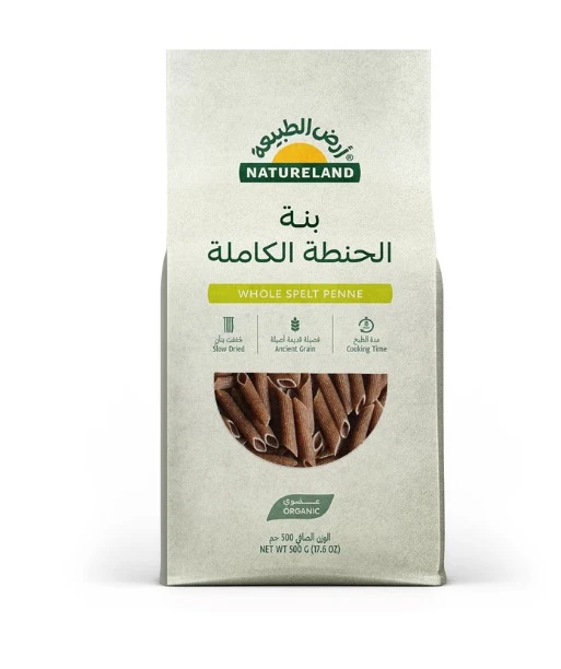 Natureland Organic Whole Spelt Penne 500 Gm