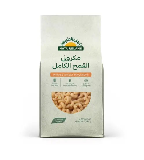Natureland Organic Whole Wheat Macaroni 500 Gm - view 1