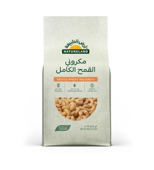 Natureland Organic Whole Wheat Macaroni 500 Gm