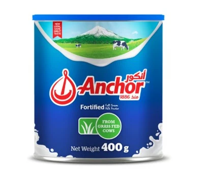 Anchor Full Cream Milk Powder Tin 400 Gm