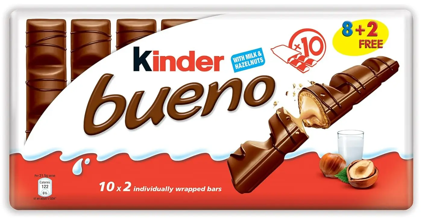 Kinder Bueno Chocolate T10 43 Gm 8+2 - view 1