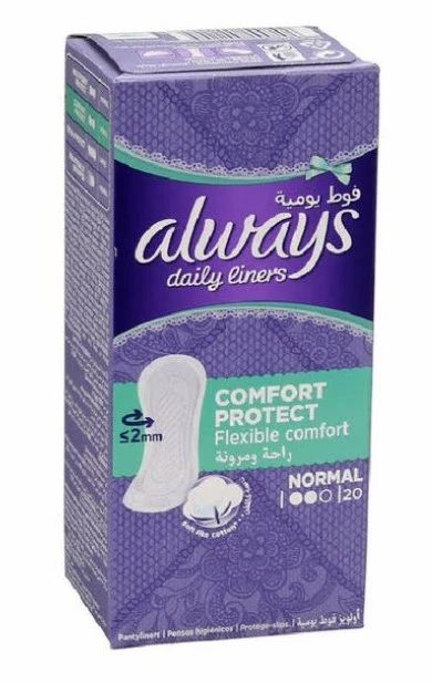 Always Panty Liner Comfort Protect Normal 20 Pads