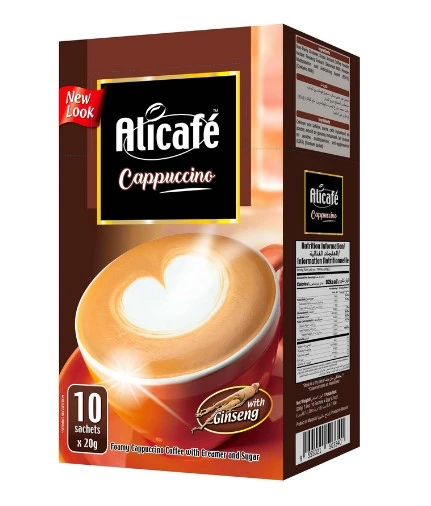 Alicafe Instant Coffee Cappuccino With Ginseng 20GmX10