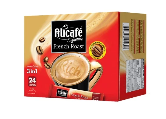 Alicafe Instant Coffee 3 In 1 Signature French Roast 22GmX24