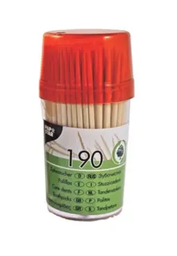 Papstar Toothpicks Round Dispenser 190 Pieces
