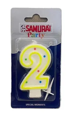 Samurai Birthday Candles No. 2 Blister Pack