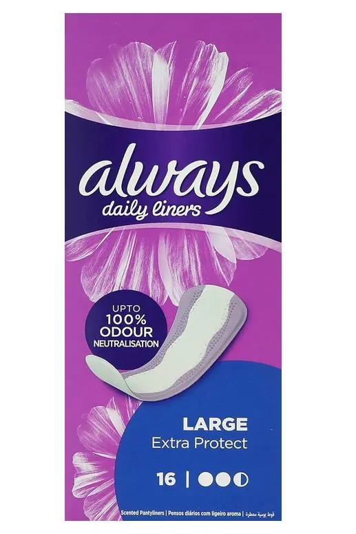 Always Panty Liner Extra Protect Large 16 Pads - view 1