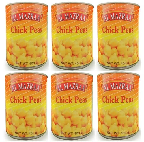 Al Mazraa Chickpeas 400GmX6