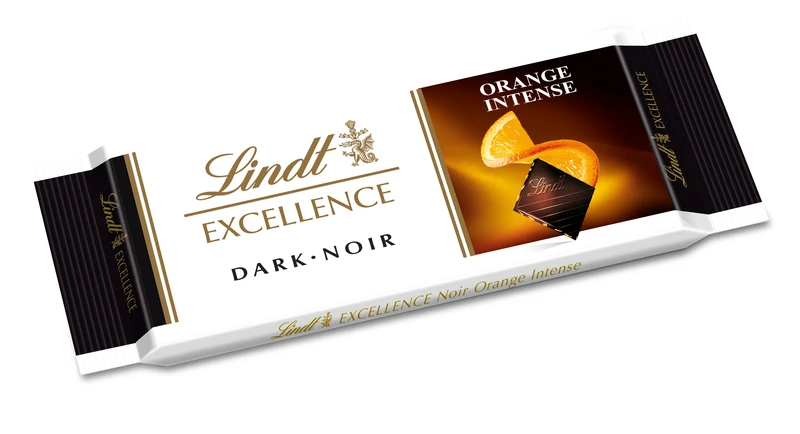 Lindt Excellence Chocolate Dark Orange Intense 35 Gm
