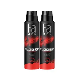 Fa Men Deodorant Spray Attraction Force 150MlX2 Promo