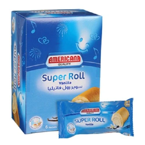 Americana Super Roll Vanilla 60GmX6