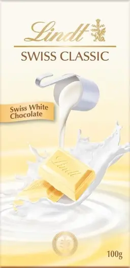 Lindt Swiss Classic White Chocolate 100 Gm