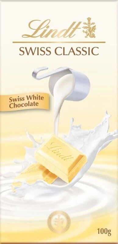 Lindt Swiss Classic White Chocolate 100 Gm