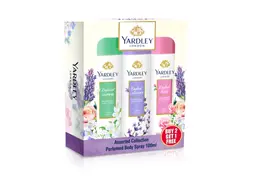 ياردلي بخاخ جسم نسائي متنوع 150 مل × 3