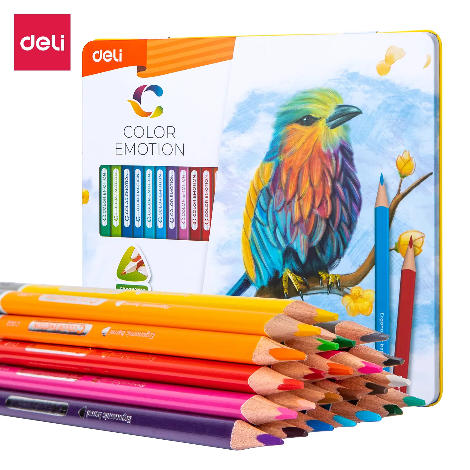 Deli Colored Pencil Metallic Roller 24 Color - view 3