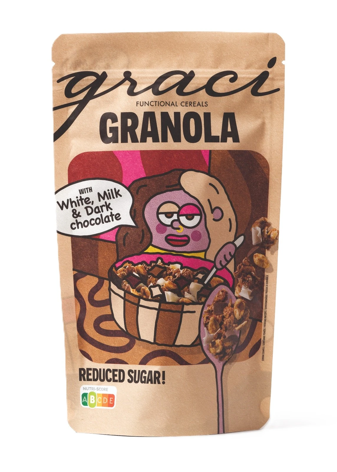 Graci Granola White Milk & Dark Chocolate 250 Gm